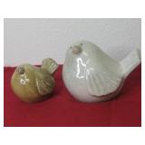 Two Ceramic Birds Largest 7'