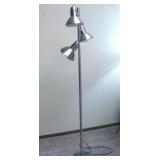 67' Brushed Nickel Floor Lamp Works