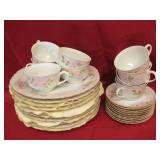 Porcelain Teacups, Saucers & Plates See Info