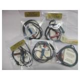 Five NIP Metal Cross Necklaces On Cords