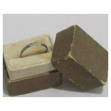 10kt Gold Ring In Box Hallmarked .3 Grams