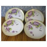 Four 6' Hand Painted Bavaria Plates