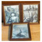 Three 5x 6 Framed Prints