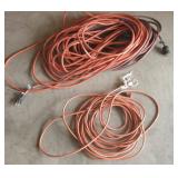Two Orange Drop Cords Pictured