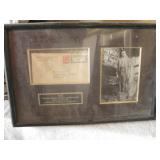 18x 12 Framed 1928 Spirit Of St Louis Mail W COA
