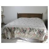 King Size Wood Headboard W/Sherwood Bed See Info
