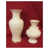 Two Lenox Porcelain Decor Vases Tallest 6.5'