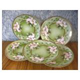 Five 7' Hand Painted Bavaria Plates