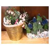 Vintage Paper Basket, Flowers & Decor Tallest 8'