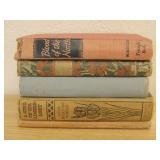 Five Antique Novels Shown Some Wear