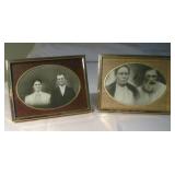 Two Framed Vintage Photos Largest 8 x 6