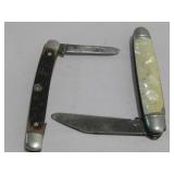 Two Vintage Folding Pocket Knives See Info