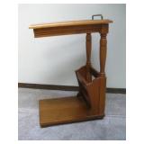 12x 16x 23 Slate Top Magazine Rack Side Table