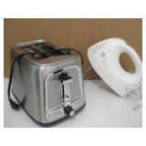 GE Hand Mixer & Oster Toaster Both Power On