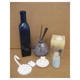 10' Cobalt Bottle & More Pictured