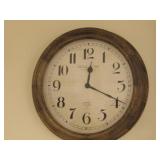 15' Wood Sterling & Noble Wall Clock Untested