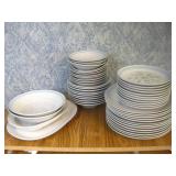 Set Of Stoneware Dishes Pictured