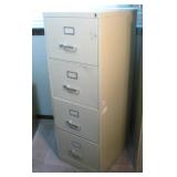 18x 25x 52 Four Drawer Metal File Cabinet