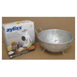 Aluminum Collander & Food Chopper In Box