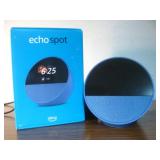 Echo Spot Alarm Clock Smart Clock Powers On