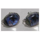 Sterling Silver Screw Back Earrings Hallmarked