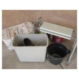 Outdoor Yard Tools, Bench, Buckets & More