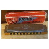 M-Hohner Vintage Harmonica In Box Has Damage