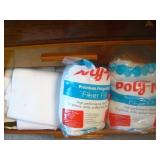 Partial Bags Poly Fill & Batting In Drawer