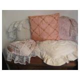Five Assorted Throw Pillows Largest 12'