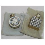 Two Vintage Perfume Bottles & Funnels