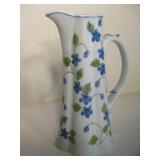 8' Sadek Ceramic Floral Pitcher