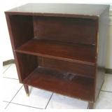 12x 26x 31 MCM Wood Bookcase W/Legs Edge Wear
