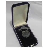 1914 Silver Tone Pin In Velvet Box