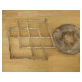 Two Silver Plate Trivets Largest 12'