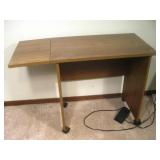 36x 16x 26.5 Particle Board Rolling Desk