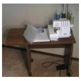 Baby Lock Serger & Accessories Powers On
