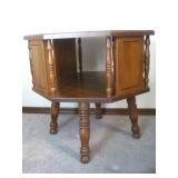 23x 22 Tell City Wood Drum Table