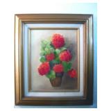 8x 10 Framed Floral Painting
