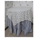 23x 24 Pressed Wood Table W/Covers Shown