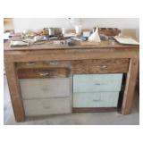 60x 31x 37 Work Bench W/Drawers & Contents