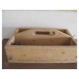16x 11x 4.5 Wood Caddy W/Hand Tools Shown