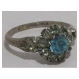Sterling Silver Stone Ring Hallmarked
