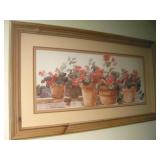 44x 25.5 Framed Floral Print