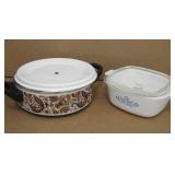 Corning Ware Casserole W/Lid & 9' Metal Pot