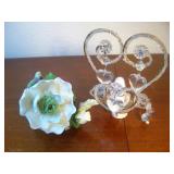 Porcelain Night Light & Crystal Heart Nightlight 7