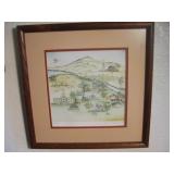 14x 14 Framed Signed Numbered Print