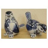 Two Ceramic Birds Tallest 4'