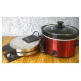 Cuisinart Crock Pot & Elite Waffle Maker Powers On