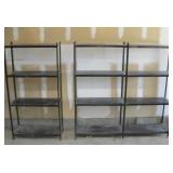 Two Light Weight Metal Shelves See Info