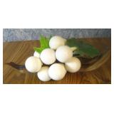 11' Vintage Acrylic Grapes On Wood Stem